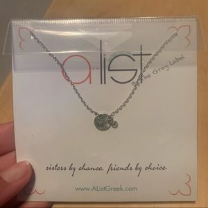 ZTA Zeta Tau Alpha Engraved Necklace
